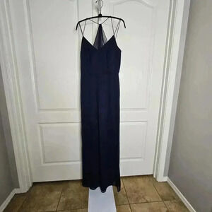 Elegant After Six Navy Blue Evening Dress